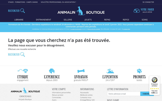 Animalinboutique | Tout pour votre animal de compagnie et sportif Animalin Boutique