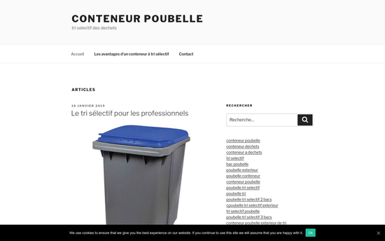 Ruedescarmes | conteneur poubelle tri selectif des dechets